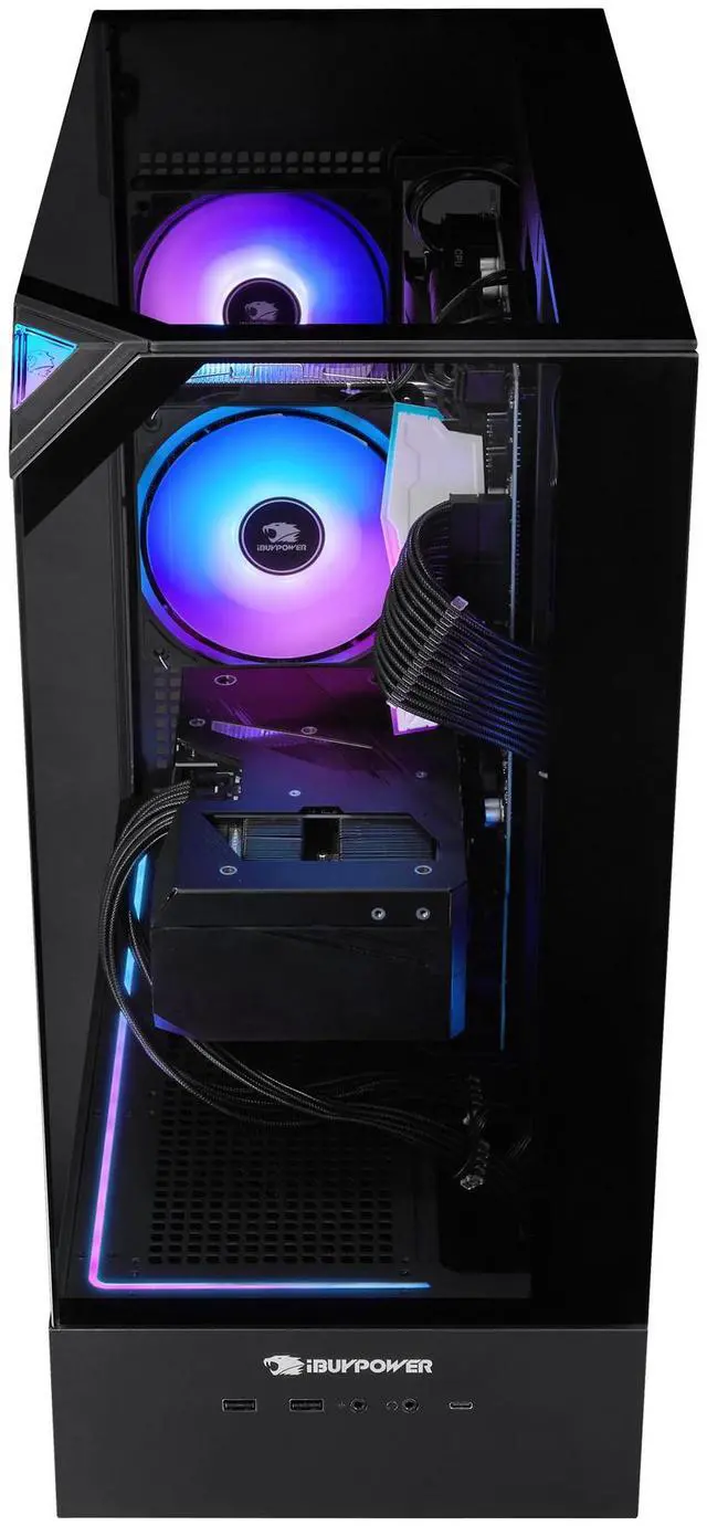 Alt view image 3 of 7 - iBUYPOWER Element Gaming PC Desktop - AMD Ryzen 7 8700F, NVIDIA GeForce RTX 5060 8GB, 32GB DDR5 RGB RAM, 1TB NVMe SSD
