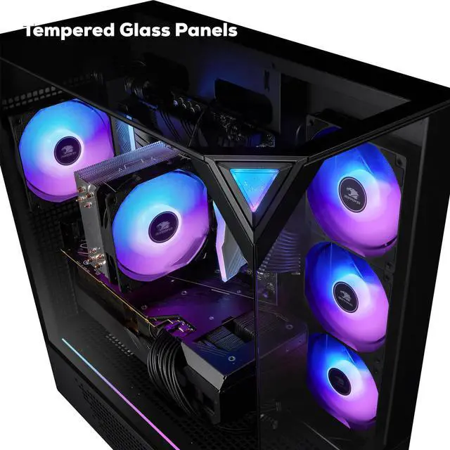 Alt view image 5 of 7 - iBUYPOWER Element Gaming PC Desktop - AMD Ryzen 7 8700F, NVIDIA GeForce RTX 5060 8GB, 32GB DDR5 RGB RAM, 1TB NVMe SSD