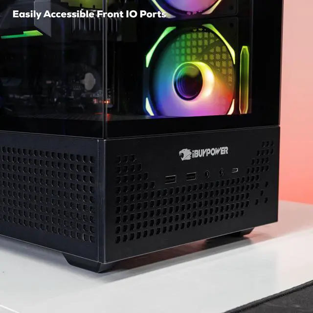 Alt view image 6 of 7 - iBUYPOWER Element Gaming PC Desktop - AMD Ryzen 7 8700F, NVIDIA GeForce RTX 5060 8GB, 32GB DDR5 RGB RAM, 1TB NVMe SSD