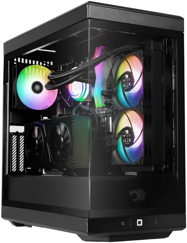 Alt view image 2 of 6 - iBUYPOWER Y40 Gaming Desktop - Intel Core i7 14700F, NVIDIA GeForce RTX 4070 12GB, 32GB DDR5 RGB RAM, 2TB NVMe SSD _Y40BI7N4703