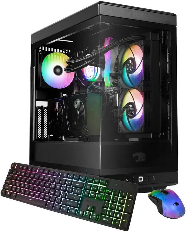 Main image of iBUYPOWER Y40 Gaming Desktop - Intel Core i7 14700F, NVIDIA GeForce RTX 4070 12GB, 32GB DDR5 RGB RAM, 2TB NVMe SSD _Y40BI7N4703