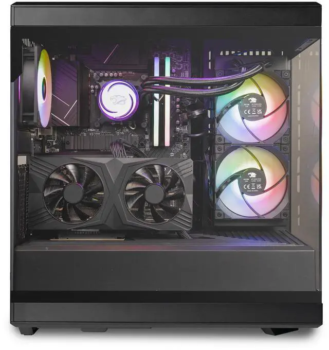 Alt view image 3 of 6 - iBUYPOWER Y40 Gaming Desktop - Intel Core i7 14700F, NVIDIA GeForce RTX 4070 12GB, 32GB DDR5 RGB RAM, 2TB NVMe SSD _Y40BI7N4703