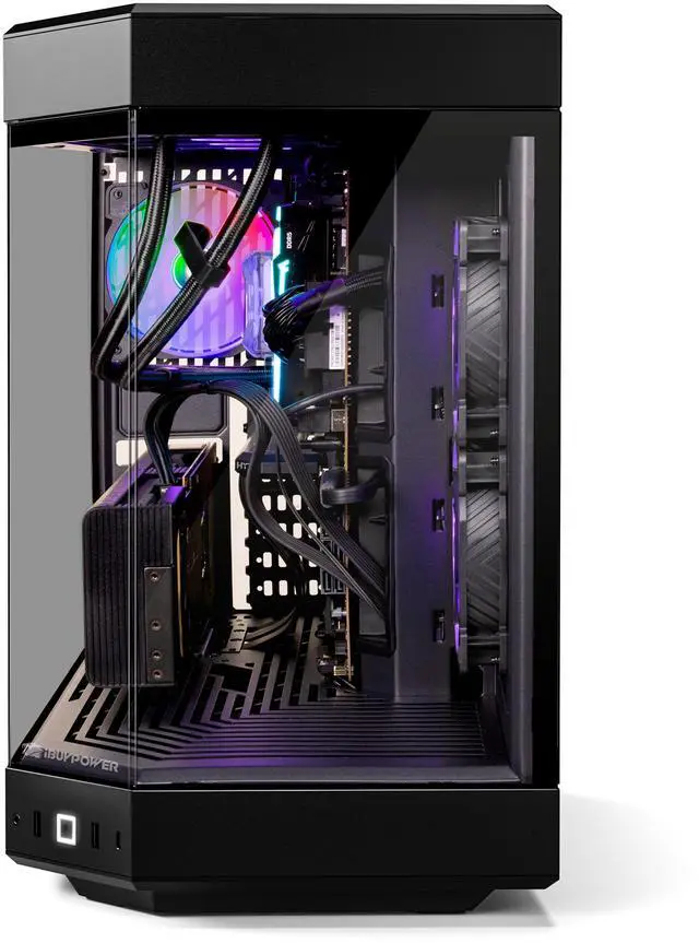 Alt view image 4 of 14 - iBUYPOWER Y60 Gaming PC Desktop - Intel Core i9 14900F, NVIDIA GeForce RTX 4060 Ti 8GB, 32GB DDR5 RGB RAM, 1TB NVMe SSD