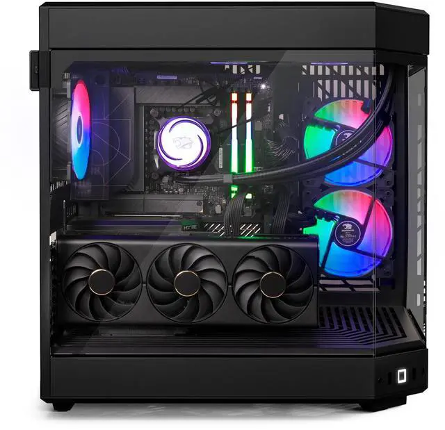 Alt view image 3 of 14 - iBUYPOWER Y60 Gaming PC Desktop - Intel Core i9 14900F, NVIDIA GeForce RTX 4060 Ti 8GB, 32GB DDR5 RGB RAM, 1TB NVMe SSD