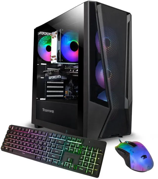 Main image of iBUYPOWER Trace Mesh Refurbished Gaming Desktop, Intel Core i7-14700F, NVIDIA GeForce RTX 4060, 32GB DDR5-5600, 2TB NVMe SSD, Windows 11 Home _TMI7N4601RB