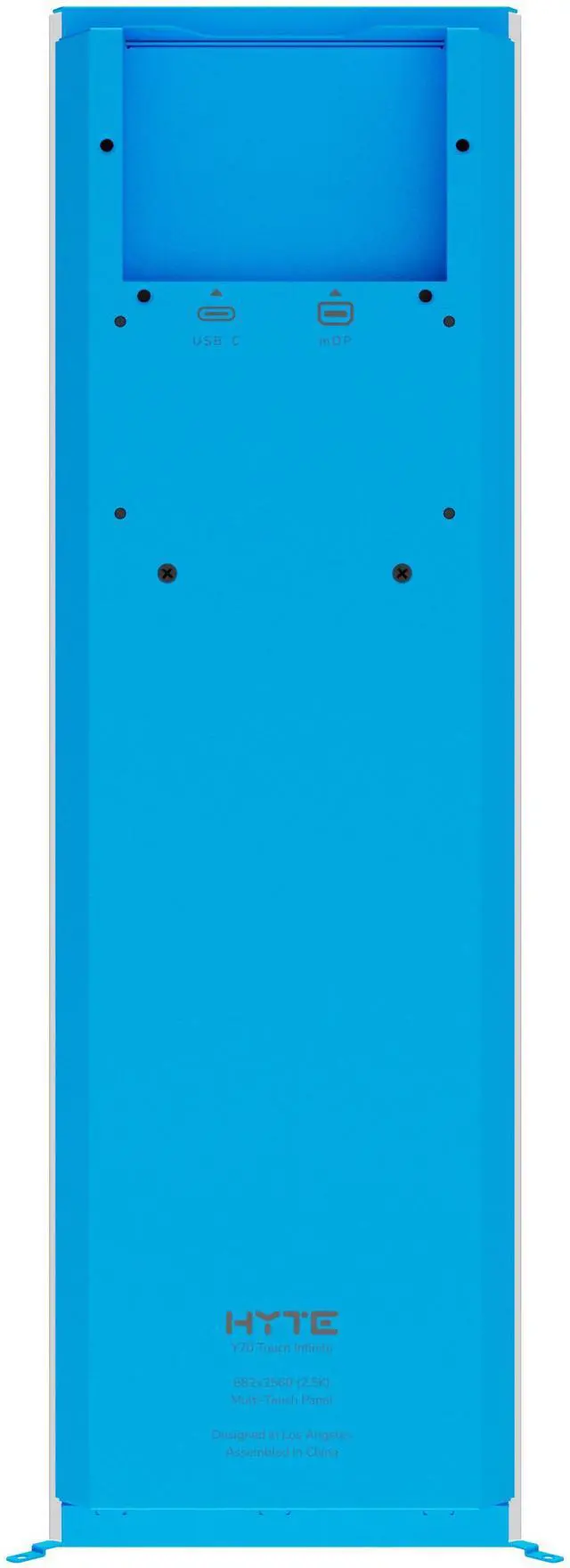 Alt view image 3 of 14 - HYTE Y70 Touch Infinite Display Upgrade - Blueberry Milk (Blue)