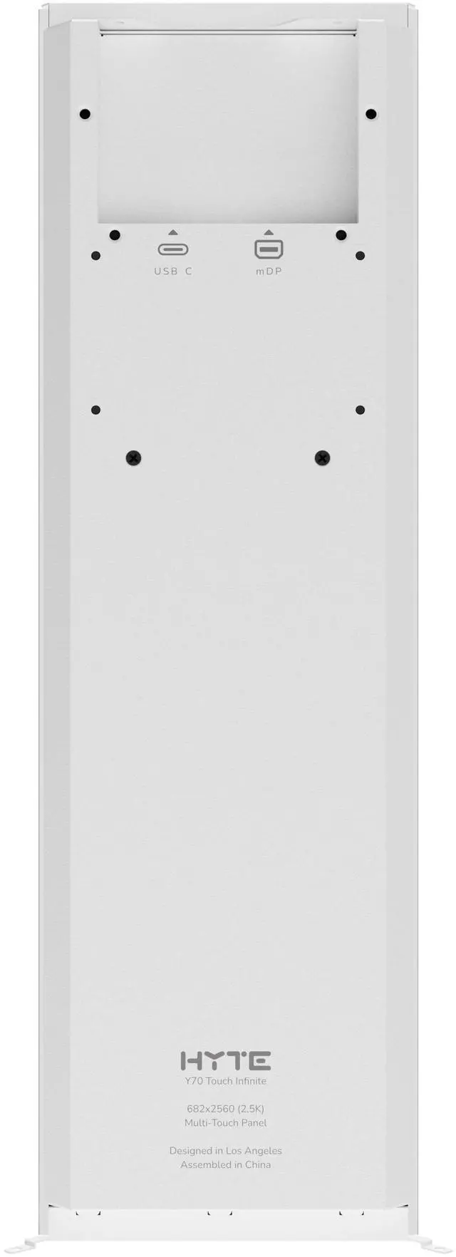 Alt view image 4 of 14 - HYTE Y70 touch infinite Display Upgrade - Snow White