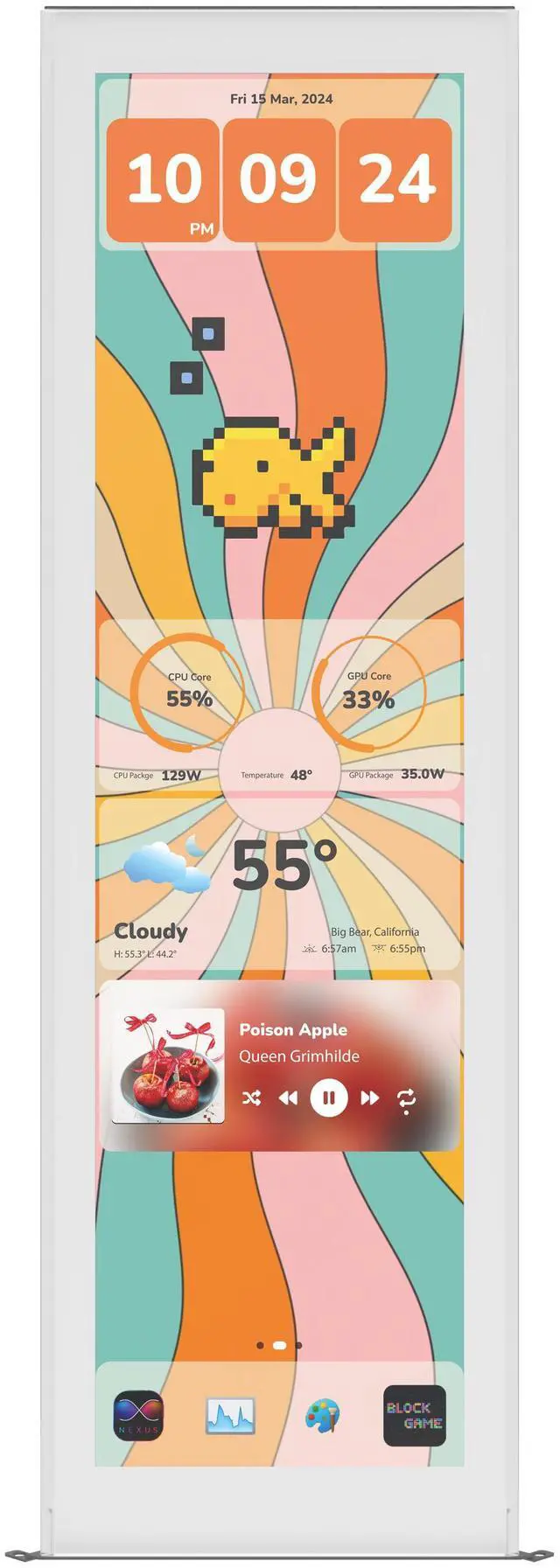 Main image of HYTE Y70 touch infinite Display Upgrade - Snow White