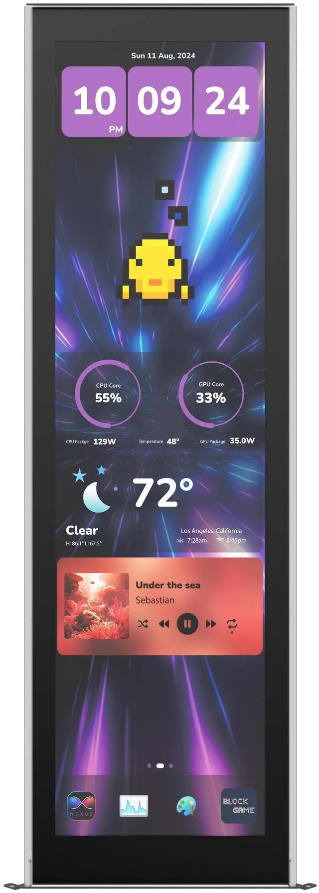 Main image of HYTE Y70 touch infinite Display Upgrade - Pitch Black