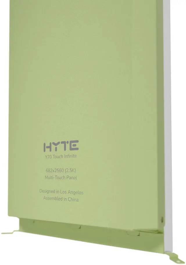 Alt view image 5 of 7 - HYTE Y70 Touch Infinite Display Upgrade - Matcha Milk (Green)