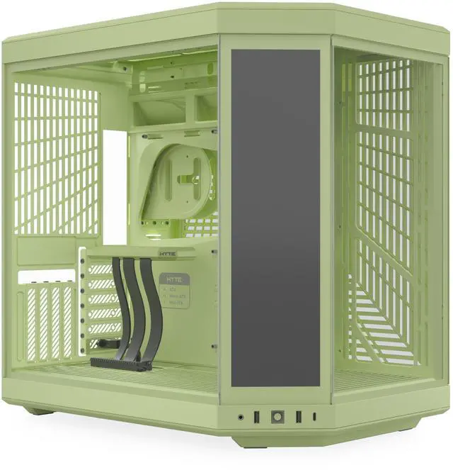 Alt view image 7 of 7 - HYTE Y70 Touch Infinite Display Upgrade - Matcha Milk (Green)