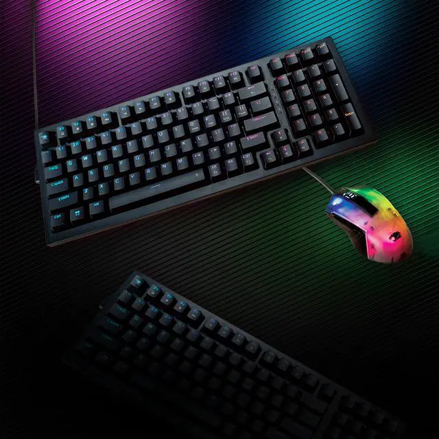 Alt view image 4 of 7 - iBUYPOWER MK9 RGB Mechanical Gaming Keyboard + Chimera KM7 Mouse + HYTE Mobile Suit Gundam Wing Keycap Bundle