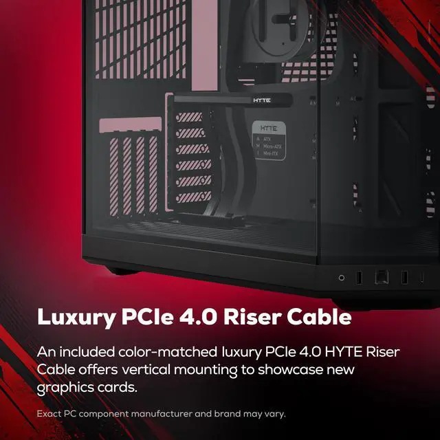 Alt view image 4 of 7 - iBUYPOWER Y70TI Gaming PC Desktop Computer with HYTE Touch Screen Case, AMD Ryzen 9 9900X3D CPU, NVIDIA GeForce RTX 5080 16GB GPU, 32GB DDR5 RAM, 2TB NVMe SSD, Windows 11 Home, Keyboard, Mouse - Black