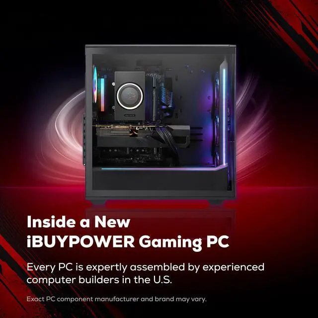 Alt view image 3 of 7 - iBUYPOWER Slate Gaming PC Desktop Computer AMD Ryzen 7 8700F CPU, NVIDIA GeForce RTX 5070 12GB GPU, 16GB DDR5 RAM, 1TB NVMe SSD, Windows 11 Home, Keyboard, Mouse Black