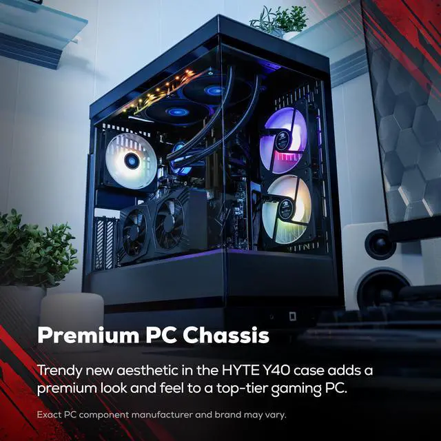 Alt view image 4 of 7 - iBUYPOWER Y40 Gaming PC Desktop Computer AMD Ryzen 7 9800X3D CPU, NVIDIA GeForce RTX 5070Ti 16GB GPU, 32GB DDR5 RAM, 1TB NVMe SSD, Windows 11 Home, Keyboard, Mouse Black