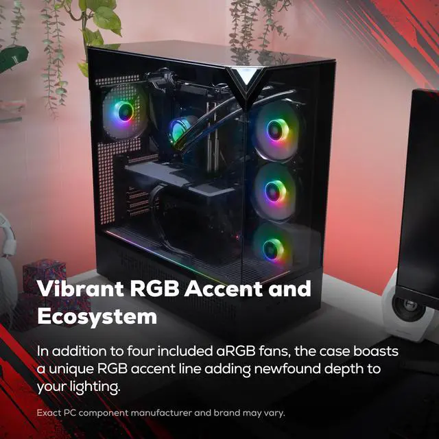 Alt view image 4 of 7 - iBUYPOWER Element Gaming PC Desktop Computer AMD Ryzen 7 7800X3D CPU, NVIDIA GeForce RTX 5060Ti 16GB GPU, 16GB DDR5 RAM, 1TB NVMe SSD, Windows 11 Home, Keyboard, Mouse Black