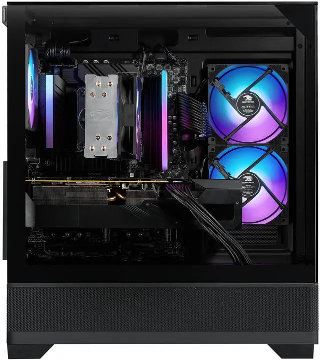 Alt view image 3 of 7 - iBUYPOWER Element SE Gaming PC Desktop Computer Intel Core i5 14400F CPU, NVIDIA GeForce RTX 5060 8GB GPU, 16GB DDR5 RAM, 1TB NVMe SSD, Windows 11 Home, Keyboard, Mouse Black