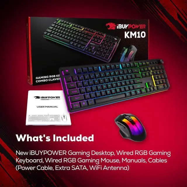 Alt view image 6 of 7 - iBUYPOWER Element Gaming PC Desktop Computer AMD Ryzen 7 8700F CPU, NVIDIA GeForce RTX 3050 6GB GPU, 16GB DDR5 RAM, 1TB NVMe SSD, Windows 11 Home, Keyboard, Mouse Black