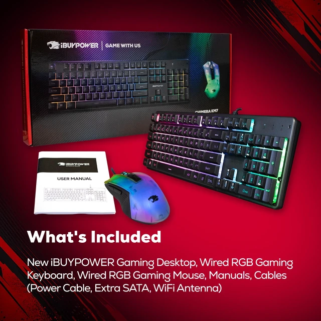 Alt view image 6 of 7 - iBUYPOWER Element Gaming PC Desktop Computer Intel Core Ultra 7 265F CPU, NVIDIA GeForce RTX 5060Ti 8GB GPU, 32GB DDR5 RAM, 2TB NVMe SSD, Windows 11 Home, Keyboard, Mouse Black