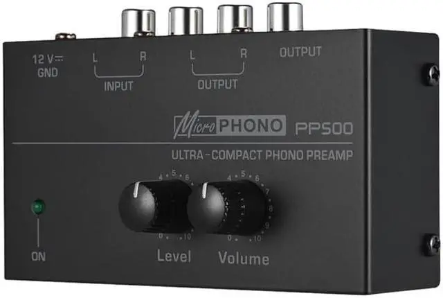 Alt view image 3 of 6 - Hot 3C Pp500 Ultra Compact Phono Preamp Preamplifier with Level & Volume Controls Rca Input & Output 1/4 Inch Trs Output Interfa (1pcs)