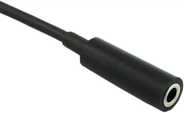 Alt view image 5 of 6 - 3.5mm 1/8" 3pole TRS Stereo Male To 3.5mm 3pole Female Jack M/F Extension Adapter Short Audio Cable 15cm Black (1pcs)