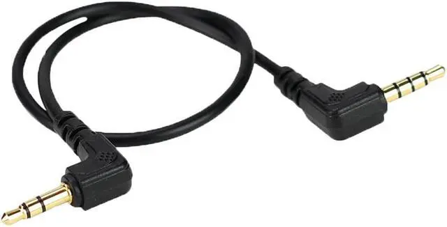 Alt view image 4 of 5 - 3.5mm TRRS to TRS Audio Cable Connector Wire 28cm/0.91ft for Mobile Phones Microphone Headphones (1pcs)