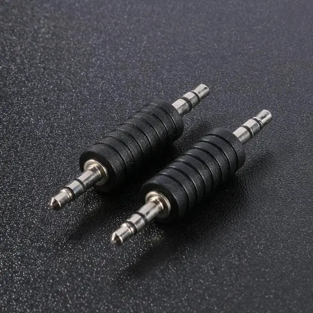 Alt view image 6 of 6 - 2pcs 3.5mm Jack Stereo Male to Male Audio Connector 3.5 Jack M to M Audio Plug TRS Connector Coupler Adapter Joiner Converter