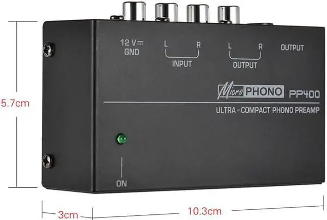 Alt view image 5 of 6 - ABHU Ultra Compact Phono Preamp Preamplifier With Rca 1/4Inch Trs Interfaces Preamplificador Phono Preamp (1pcs)