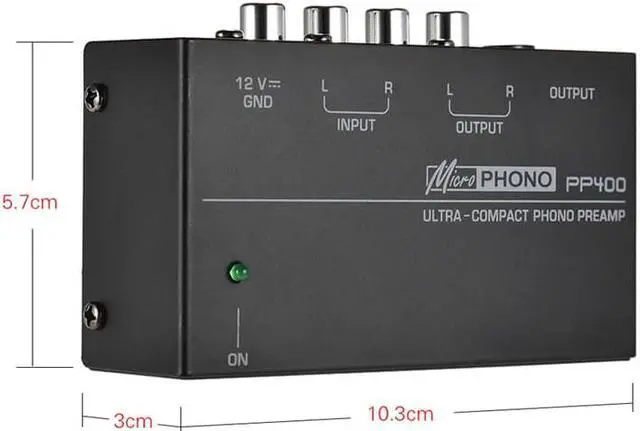 Alt view image 3 of 6 - Ultra Compact Phono Preamp Preamplifier With Rca 1/4 Inch Trs Interfaces Preamplificador Phono Preamp Us Plug Headphone Amplifie (1pcs)