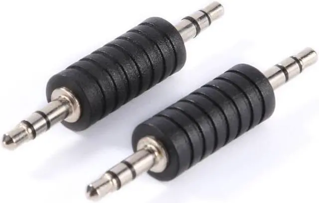 Alt view image 4 of 6 - 2pcs 3.5mm Jack Stereo Male to Male Audio Connector 3.5 Jack M to M Audio Plug TRS Connector Coupler Adapter Joiner Converter