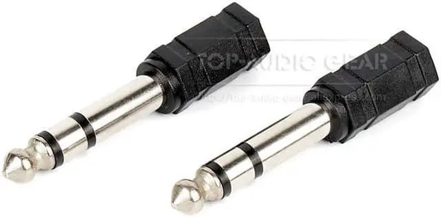 Alt view image 3 of 5 - 3PCS/LOT 1/4" 6.3 mm Stereo Male Jack TRS Plug to 1/8 " 3.5 mm Female TS Audio Mic Converter Adapter Downstep Reducer Connector