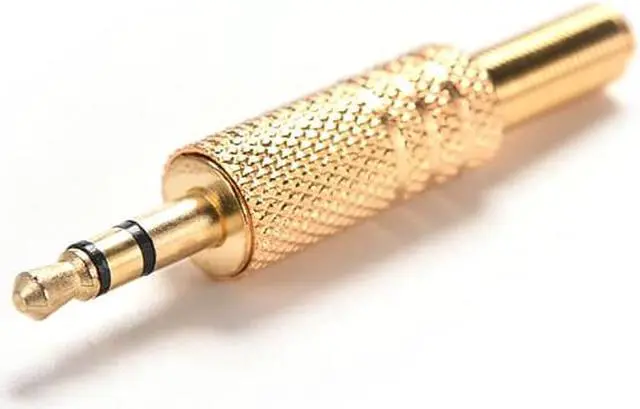 Alt view image 5 of 6 - 10pcs/lot Gold plated 3.5mm plug RCA Audio Connector TRS audio plug 3.5 jack Stereo Headset Headphone