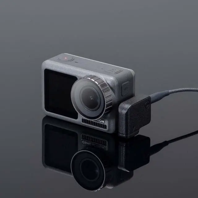 Alt view image 4 of 6 - CYNOVA DJI Osmo Action microphone 3.5mm/USB C Adapter audio external 3.5mm mic mount for TRS Plug DJI Osmo ActionAccessories (1pcs)