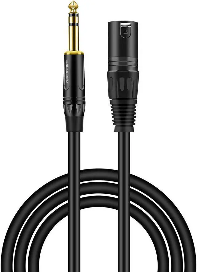 Alt view image 6 of 6 - 6.35 mm 1/4 Inch TRS Male to XLR Male Audio Stereo Mic Cable 6.5 mm Mono 1/4 Inch Male to XLR Male Balanced Speaker Mic Cable (1pcs)