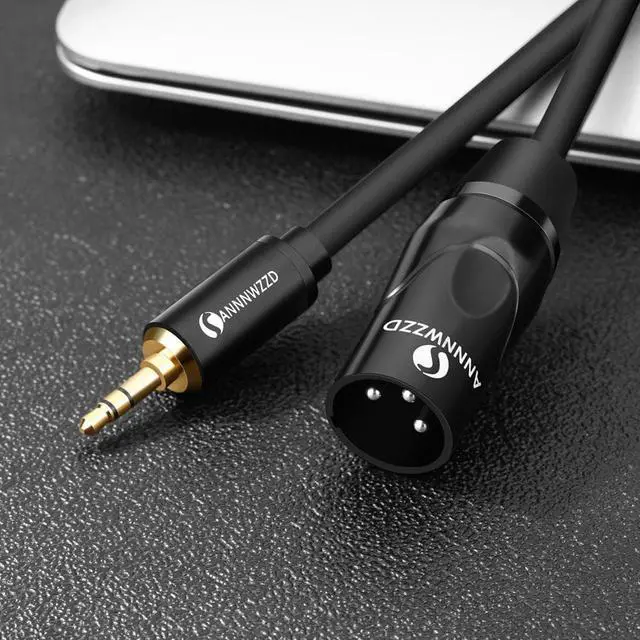 Alt view image 6 of 6 - 3.5mm Jack to XLR Cable TRS Stereo Male to XLR Male Balanced Interconnect Audio Cable for Microphones Sound Consoles Amplifier (1pcs)