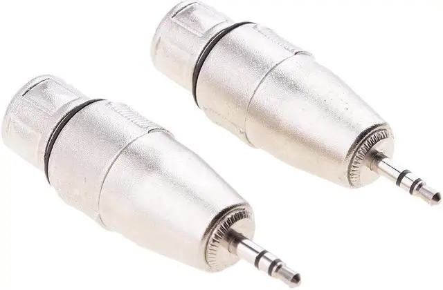 Alt view image 6 of 6 - 2 Pieces 3.5mm 1/8" TRS to 3 Pin XLR Cable Female Connection Adapter