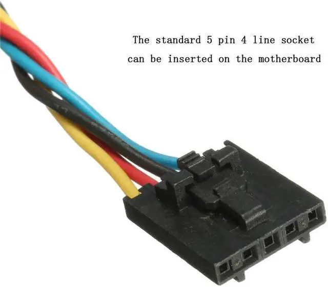 Alt view image 8 of 9 - 1Pc Dedicated Fan Adapter Conversion Line 5 Pin 4 Wire Interface Computer CPU Case Fan Connector Cable Adapter For DELL