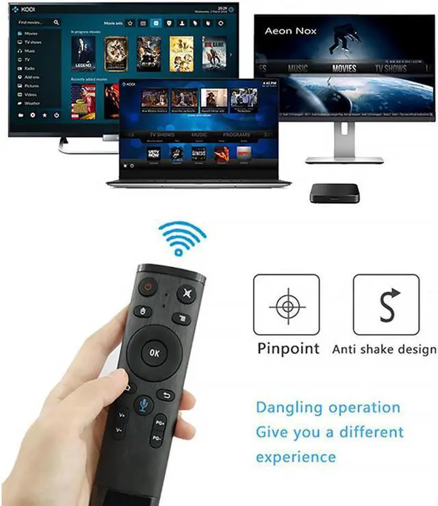 Alt view image 2 of 6 - Q5 Air Mouse Remote Control Voice Wireless 2.4G Voice Remote Control With USB Receiver For Smart TV Android Box IPTV 3
