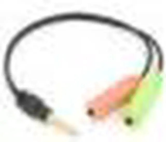 Alt view image 7 of 7 - 1Pcs Audio Jack Splitter Adaptor Cable Combo 3.5mm Male 4 Pole to Dual 3.5mm Female Jack Plug 4 position/4 pin audio port