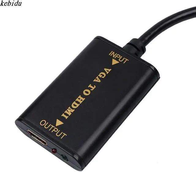 Alt view image 3 of 6 - kebidu 2017  VGA to HDMI Converter 1080P Converter HD Audio AV Converter HDTV Video Cable VGA2HDMI Adapter For TV PC