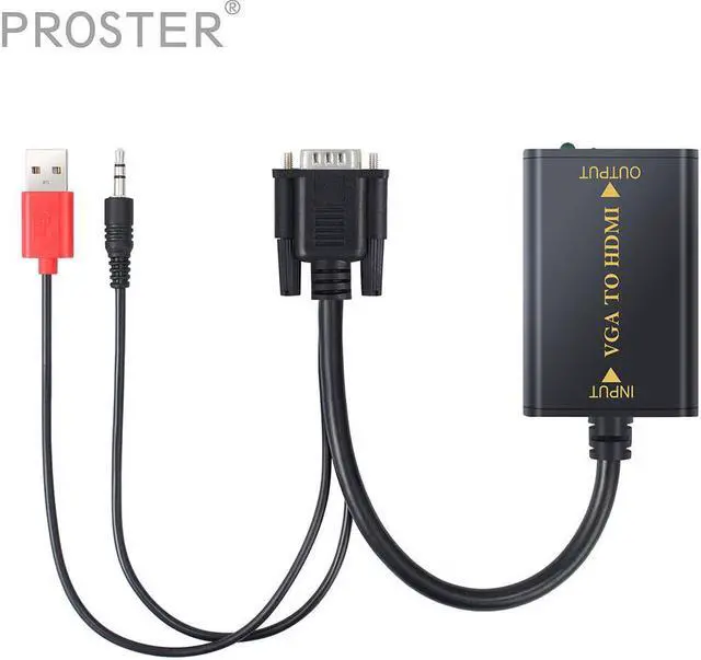 Main image of 1080P POSTER VGA to HDMI Adapter TV VGA Cable Digital Analog Audio VGA to HDMI Converter for HDTV TV PC