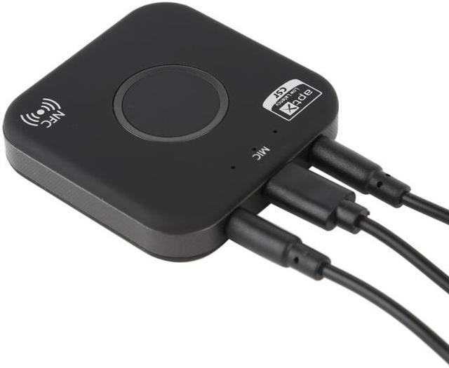 Main image of Wireless Bluetooth Transmitter and Receiver Adapter 4.2 Audio APT-X NFC CVC6.0 Built-in Microphone AUX Out for Smartphone PC TV