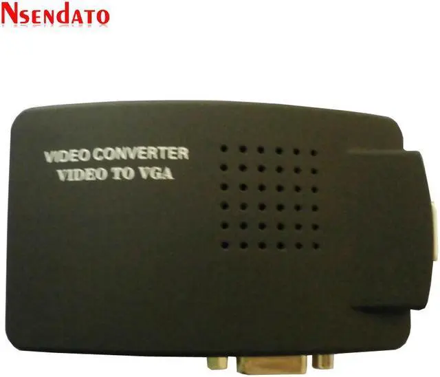 Alt view image 3 of 6 - PC Laptop Composite Video TV RCA Composite S-Video AV BNC In To PC VGA LCD Out Converter Adapter CRT/LCD monitor Switch Box