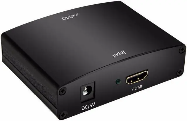 Alt view image 4 of 6 - Toy Quality HDMI to VGA Converter with Audio 1080P Connector EU/US/UK Plug Adapter For PC Laptop HDTV TV Box Projector est