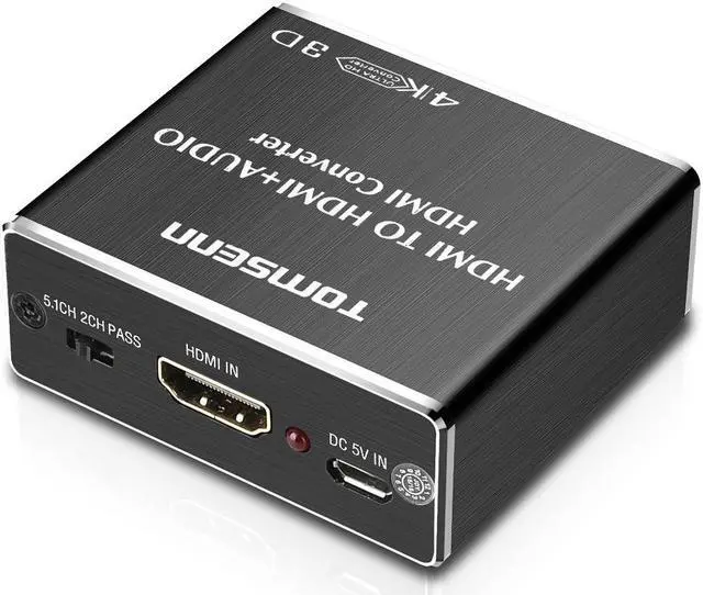 Alt view image 5 of 6 - Hdmi audio extractor HDMI to HDMI and Optical TOSLINK SPDIF + 3.5mm Stereo Audio Extractor Converter HDMI Audio Splitter Adapter