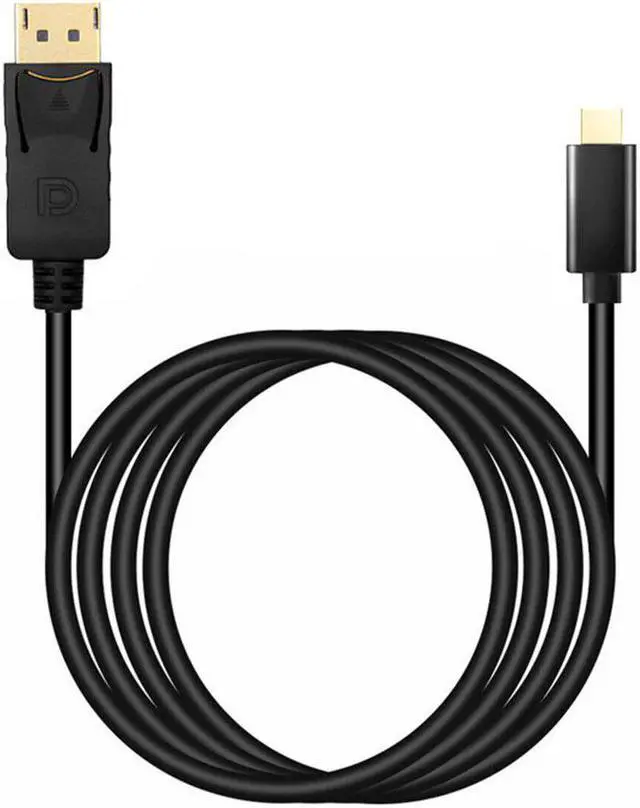 Alt view image 2 of 6 - USB C to DisplayPort 4K@60HZ Thunderbolt 3 to DP for MacBook Pro 2019/2018 ipad pro Surface Book Dell XPS Sumsang S10 Note 9 DexColor: red (type c to dp female)