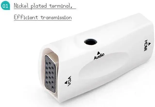Alt view image 3 of 5 - Male to VGA 15 Pin Female Adapter Audio Cable Converter FHD 1080P 720P 480P For PC Laptop TV Box Computer Display Projector