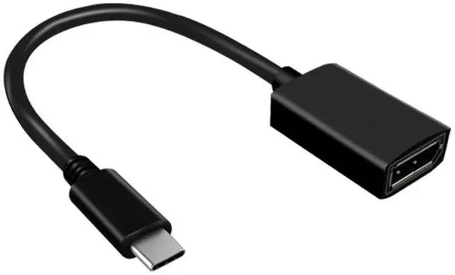 Alt view image 2 of 5 - USB C to DisplayPort 4K@60Hz Adapter Thunderbolt 3 to Dp Male to Female Converter for MacBook Pro 2015/2016 ChromeBook Pixel