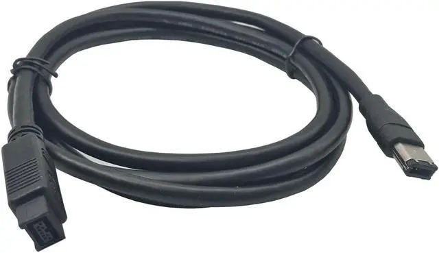 Alt view image 4 of 4 - FireWire 800 to 400 9 to 6 pin Cable (9pin 6pin) IEEE 1394 Firewire 800 9-pin/6-pin Cable 6 Feet(9 pin to 6 pin) 6FT 10FT 15FT (3M)