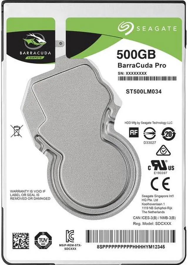 Alt view image 4 of 10 - Seagate 500GB Barracuda Pro SATA 6Gb/s 128MB Cache 2.5-Inch Internal Hard Drive (ST500LM034)